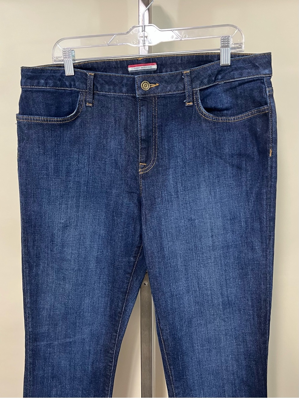 Tommy Hilfiger Size 16 High Rise Stretch Medium Wash Denim Skinny Jeans - Picture 8 of 16